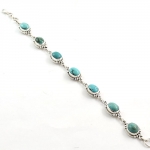 925 silver tibet turquoise bracelet jewelry